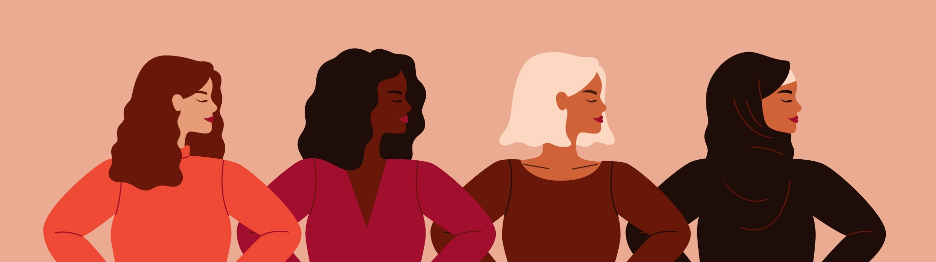 Kobiety o różnych kolorach włosów